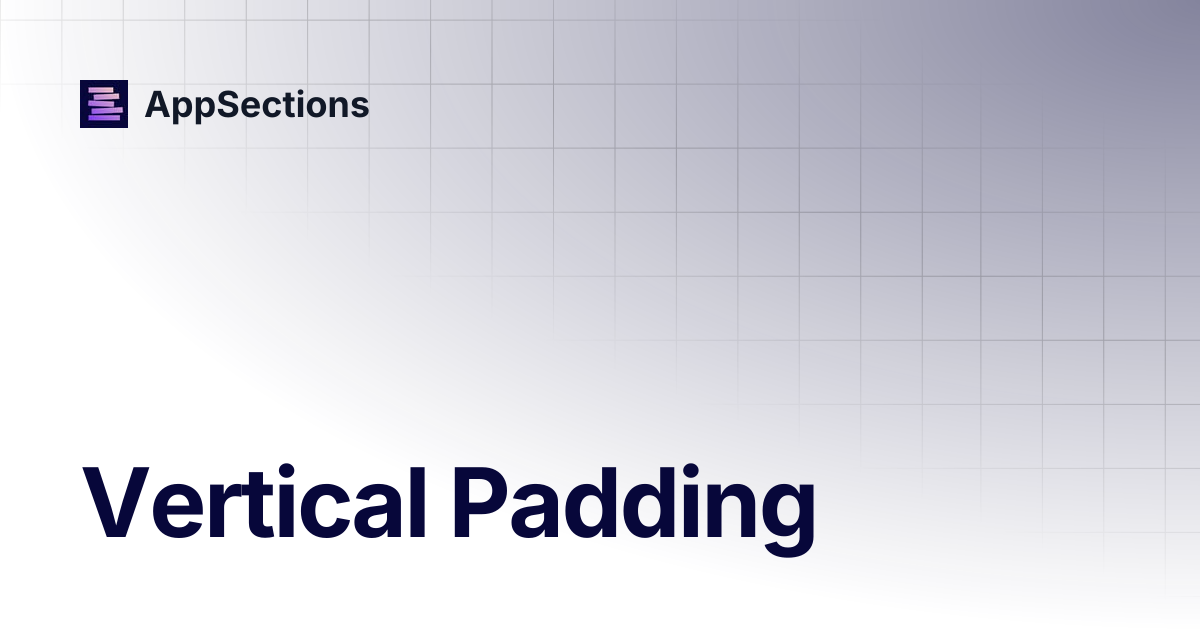 Vertical Padding | AppSections