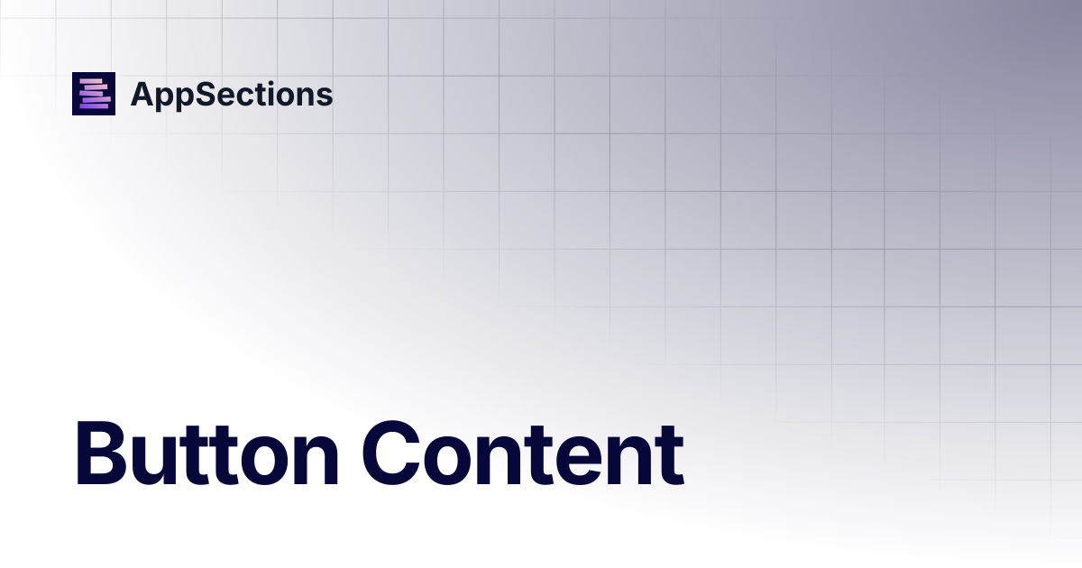Button Content | AppSections